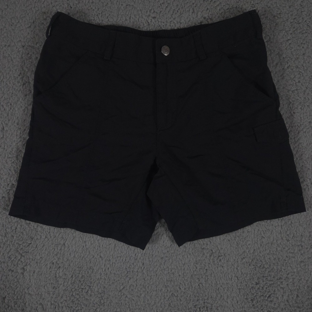Columbia Shorts Womens 4 Black 6" Summit Valley II Cargo Nylon Hiking Gorpcore